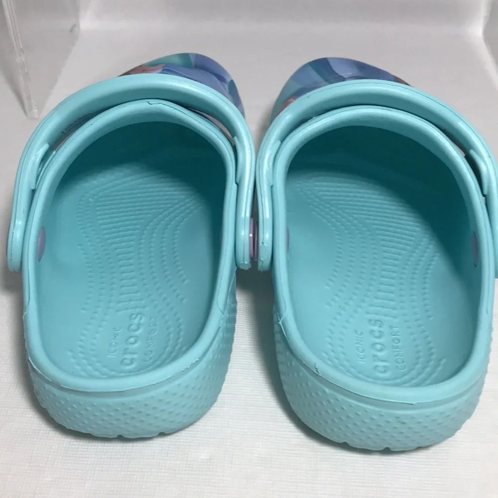 Disney Frozen 2 Baby Blue Crocs Clogs Shows Size C10 Children’s